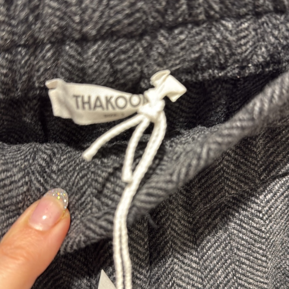 Thakoon Culotte Women's Pants Herringbone Size 2 NWT Gaucho Wool Blend $150 - Picture 3 of 6